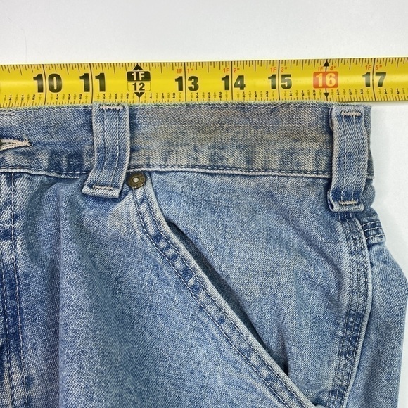 Vintage Lee Dungarees Carpenters Shorts Size 34 - Picture 5 of 13